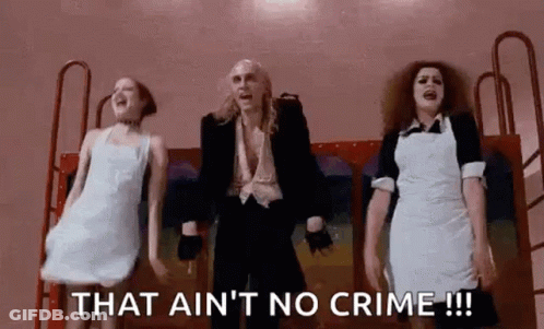 Man And Two Women Saying That Aint No Crime GIF