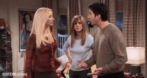 Man And Two Women Talking In Living Room With Amanda Poster GIF