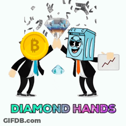 Man And Washer High Five Diamond Hands GIF
