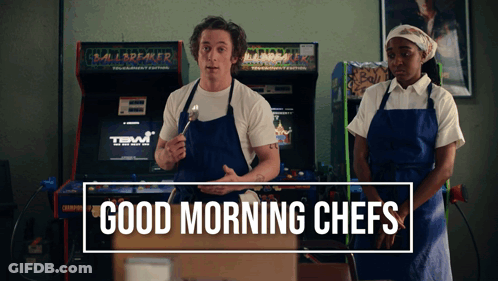 Man And Woman At Arcade Machine Good Morning Chefs GIF