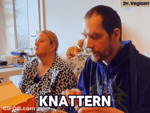 Man And Woman At Table Man Says Knuttern GIF