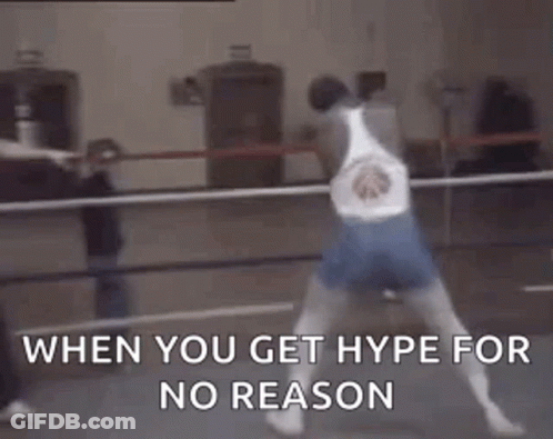 Man And Woman Boxing Ring Woman Getting Hyped GIF
