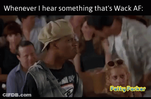 Man And Woman Caption Wack AF GIF