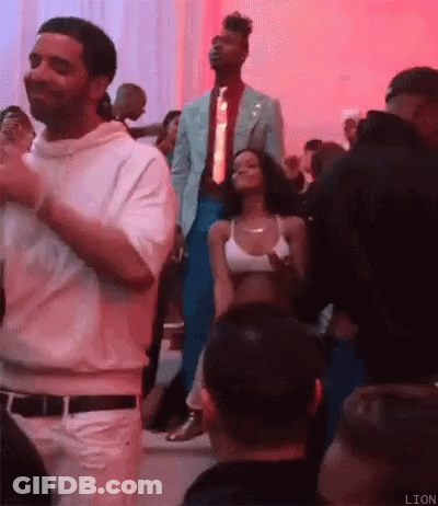 Man And Woman Dancing At Party GIF