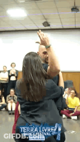 Man And Woman Dancing At Terra Livre Dance Festival GIF