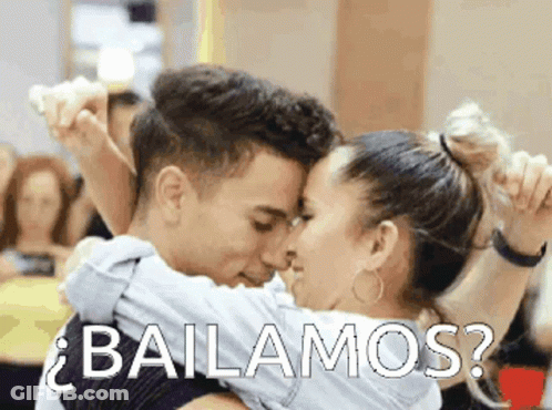 Man And Woman Dancing Bailamos GIF