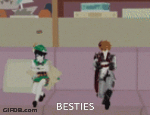 Man And Woman Dancing Besties Video Game GIF