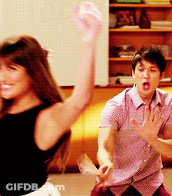 Man And Woman Dancing Black Top GIF