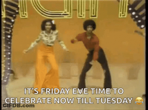 Man And Woman Dancing Friday Eve GIF