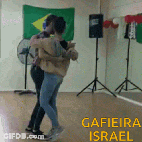 Man And Woman Dancing Gafeira Israel GIF