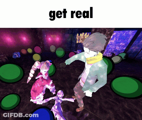 Man And Woman Dancing Get Real GIF
