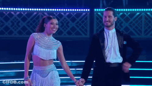 Man And Woman Dancing Holding Hands GIF