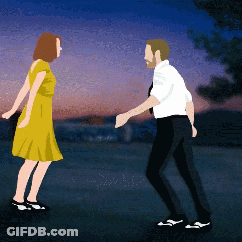 Man And Woman Dancing In A Field GIF