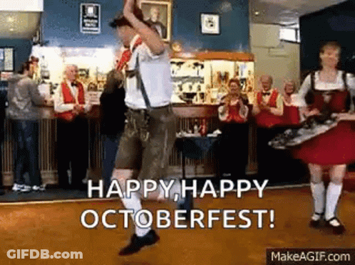 Man And Woman Dancing In Bar, Man Holding Beer GIF