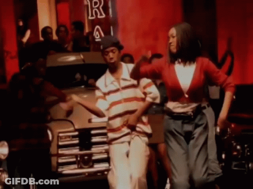 Man And Woman Dancing In Club GIF