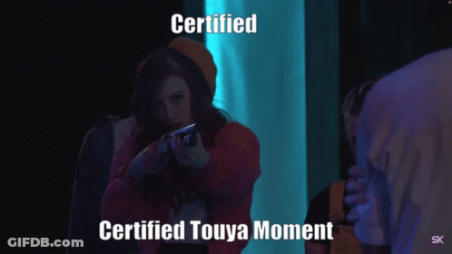 Man And Woman Dancing In Dark Room Certified Touya Moment GIF