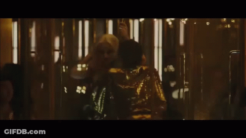 Man And Woman Dancing In Dark Room GIF