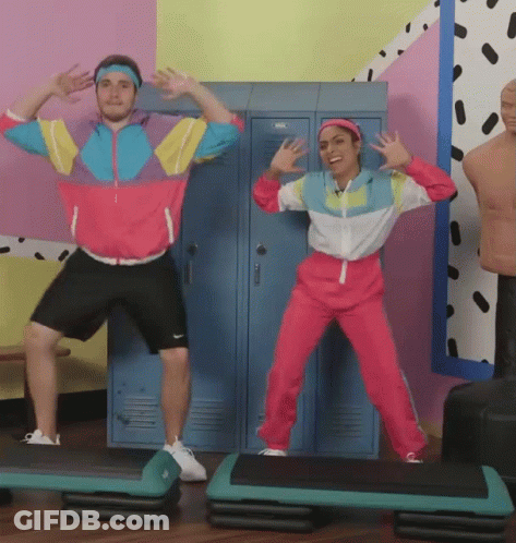 Man And Woman Dancing In Diner GIF