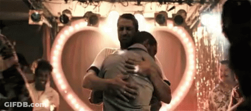 Man And Woman Dancing In Front Of Window Saying I Wish This Was Us Right Now GIF