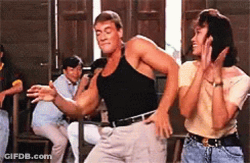 Man And Woman Dancing In Room GIF