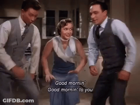 Man And Woman Dancing, Man Saying Good Morning GIF