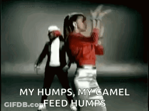 Man And Woman Dancing My Humps GIF