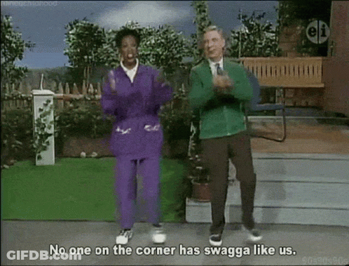 Man And Woman Dancing No One On The Corner Has Swagga Like Us GIF