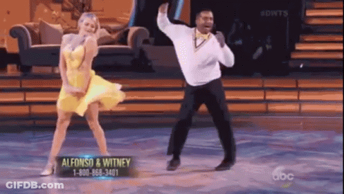 Man And Woman Dancing On Dance Show GIF