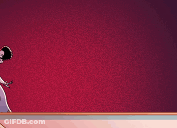 Man And Woman Dancing On Red Background GIF