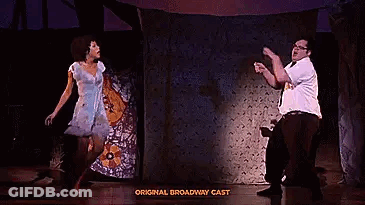 Man And Woman Dancing On Stage GIF