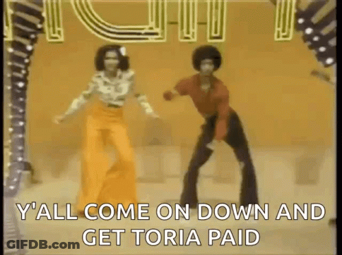 Man And Woman Dancing On Stage GIF
