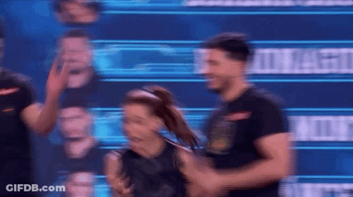 Man And Woman Dancing On Stage GIF