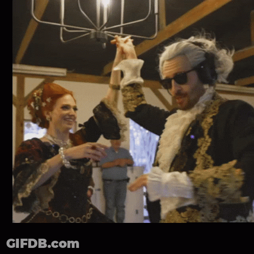 Man And Woman Dancing GIF