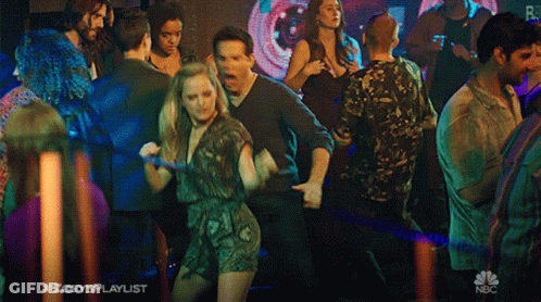 Man And Woman Dancing With Hashtag Zoeysplaylist GIF