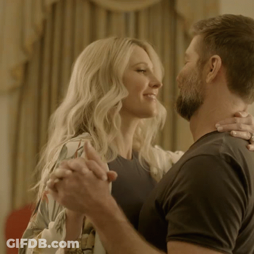 Man And Woman Dancing Woman In Black Shirt GIF