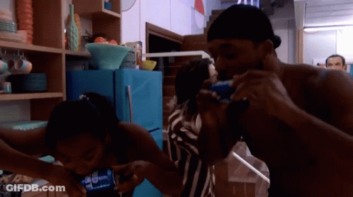 Man And Woman Drinking Pepsi GIF
