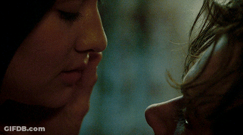 Man And Woman Faces Close Up GIF