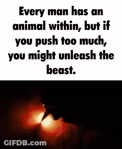 Man And Woman Fighting Beast Mode GIF