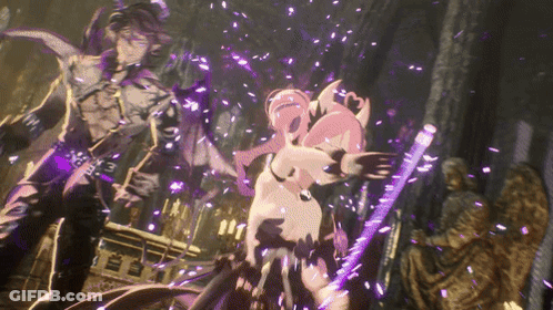 Man And Woman Fighting In Video Game GIF