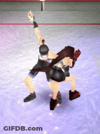 Man And Woman Fighting In Video Game GIF