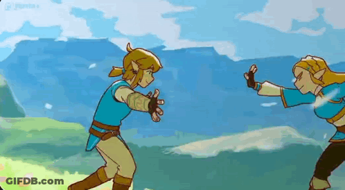 Man And Woman Fighting In Video Game GIF