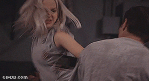 Man And Woman Fighting GIF