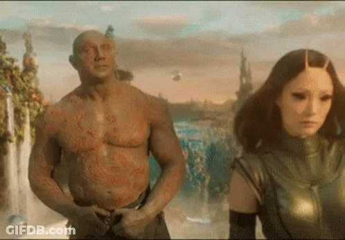 Man And Woman From Guardians Of The Galaxy GIF
