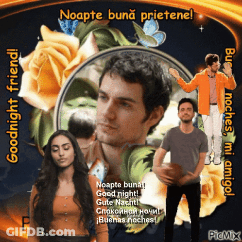 Man And Woman Goodnight Friend GIF