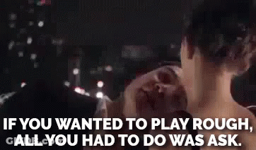 Man And Woman Having Sex In Hot Tub Saying If You Wanted To Play Rough GIF