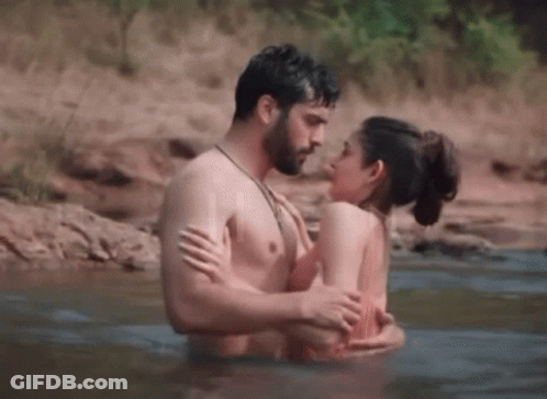 Man And Woman Having Sex In Water GIF