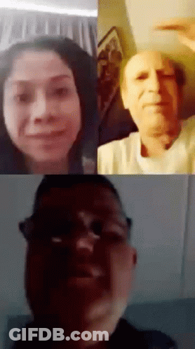Man And Woman Having Video Call GIF
