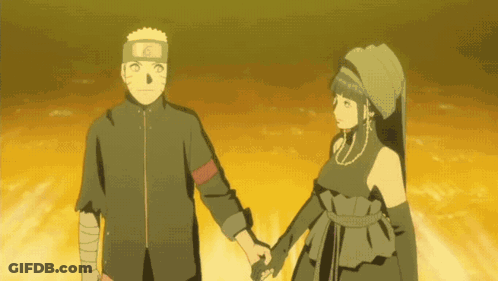 Man And Woman Holding Hands Naruto Headband GIF