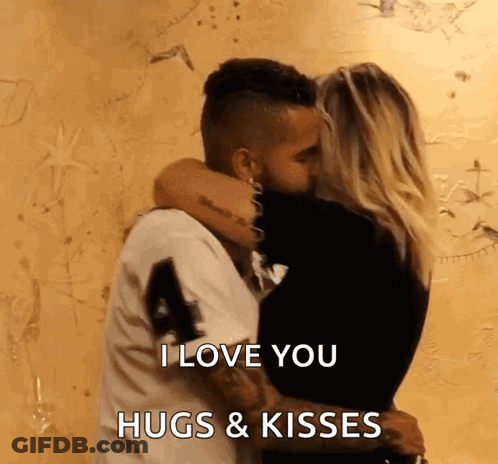 Man And Woman Hugging GIF