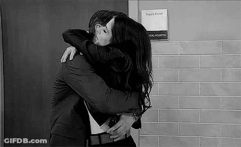 Man And Woman Hugging GIF